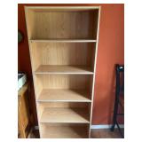 5 tier pressboard bookshelf