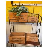 Wooden spice boxes, decor