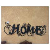 Metal home sign