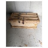 Vintage wood trunk