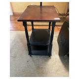 Side table with lamp