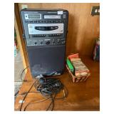 CD, tape, karaoke, machine, and CDs