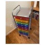 10 tier colorful rolling storage
