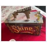 Vintage shine shoe shine box