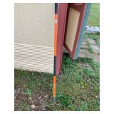 Orange handle rake