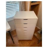 White 7 drawer storage