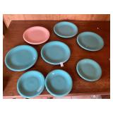 8- blue / pink plates
