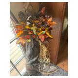 Cowboy boot flower decor