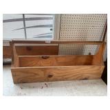 Wooden tool tray