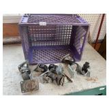 9- caster wheels and tote