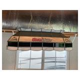 Coors light pool table light. Lead glass