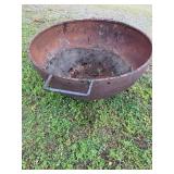 Large double handle cauldron, 42 inches across