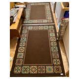 Two matching floor mats