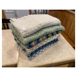 Six knit Afghans