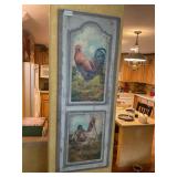 Rooster canvas picture 13 x 36