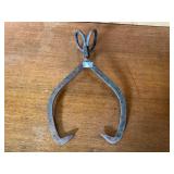Vintage metal ice tongs