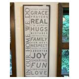 In our home, we do grace sign