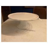 White pedestal cake plate- 13ï¿½