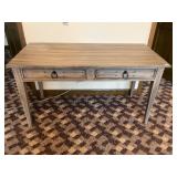 Wooden table with 2 drawers