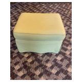Greenish foot ottoman