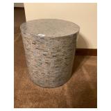 Round tiled table