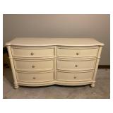 White wood dresser