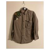 Medium Pro Gear button camo shirt