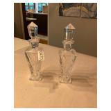 2- crystal glass decanters