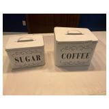 Coffee and Sugar tins