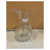 Crystal glass pitcher
