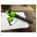 Greenworks 60v blower , battery, charger