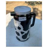 Black and white coffee urn