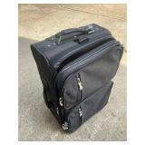Black rolling suitcase