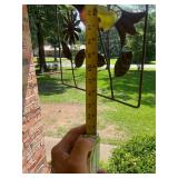 Windchime and dragonfly decor