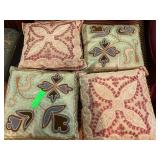 Vintage pillows brought from Pakistan