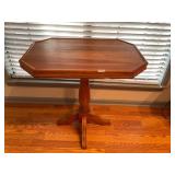 Vintage wooden pedestal base table
