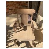 Vintage wooden rocking chair