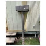 New plastic mailbox with post