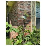 Metal butterfly topiary