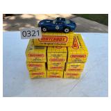 10- die cast matchbox corvettes cars