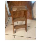 Wooden step stool