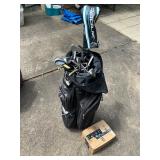 Golf clubs, balls, and bag ï¿½ assorted
