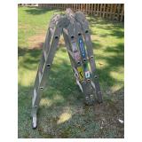 Werner 16 ft folding extension ladder