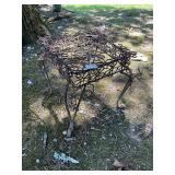 Metal plant stand table