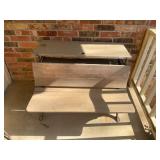 New Peabody antique school desk, cast-iron/wood