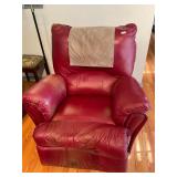 Red swivel rocker recliner