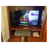 Samsung 32 inch TV  and Magnavox VHS DVD player