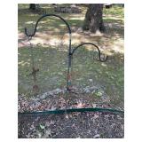 Dual shepherd hook, cross bell, and butterfly