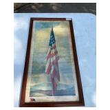 Framed Sentinel of freedom flag picture