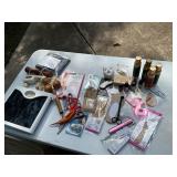 Lot scissors, massager, scale, makeup ï¿½ all